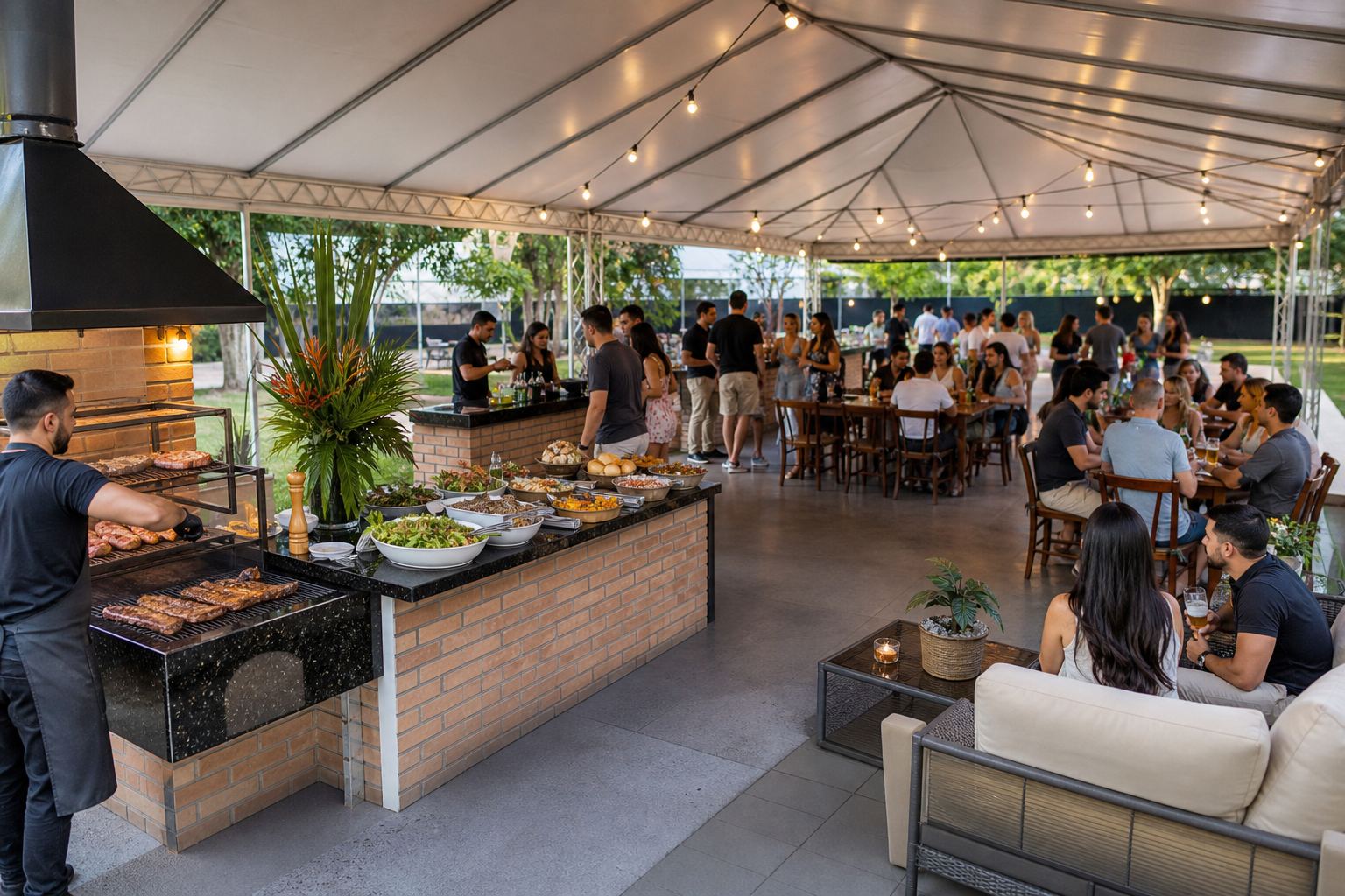 Toldo para churrasco e confraternização: o que vale a pena deixar coberto?
