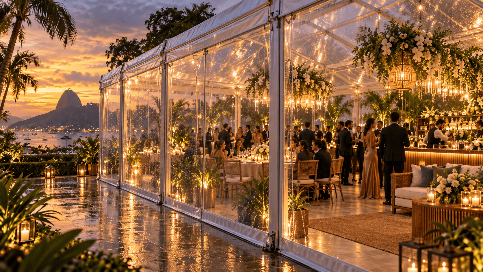 Painéis de Fechamento Lateral para Toldos e Ambientes de Eventos